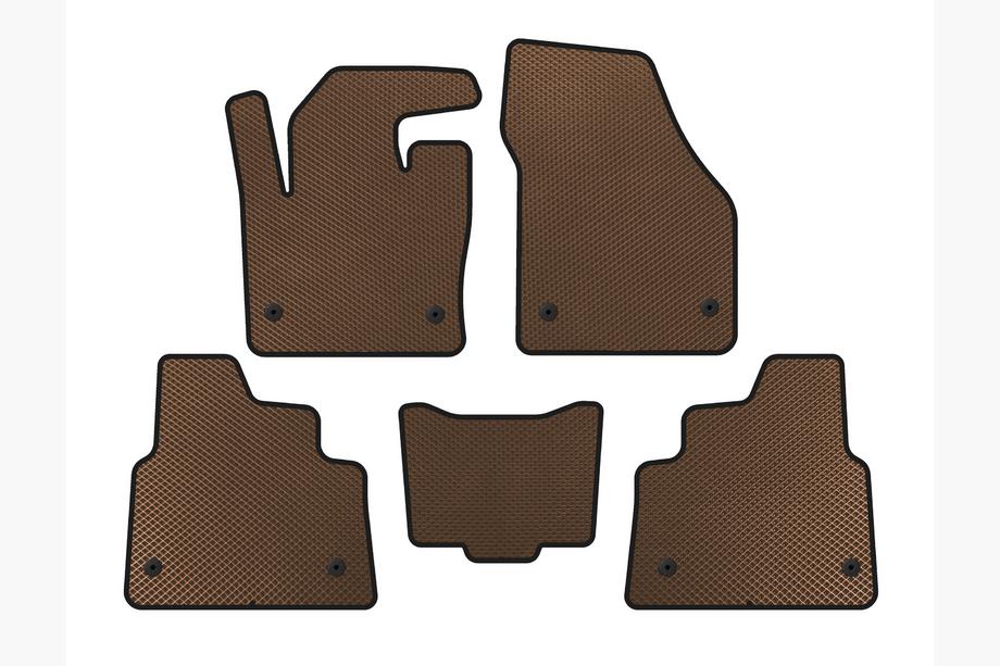 Land Rover Discovery Sport 2014- гг. Коврики EVA (2019-, Коричневый) Image