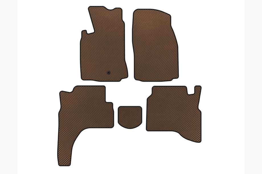 Mitsubishi Pajero Sport 1996-2007 гг. Коврики EVA (Коричневые) Image