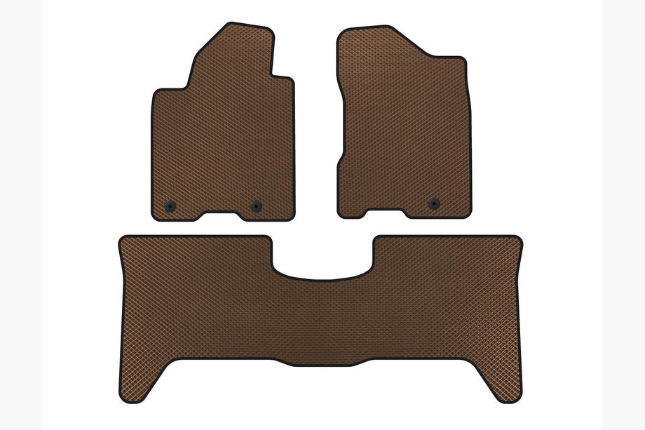 Nissan Armada 2003-2015 гг. Коврики EVA (2 ряда, 2003-2008, Коричневые) Image