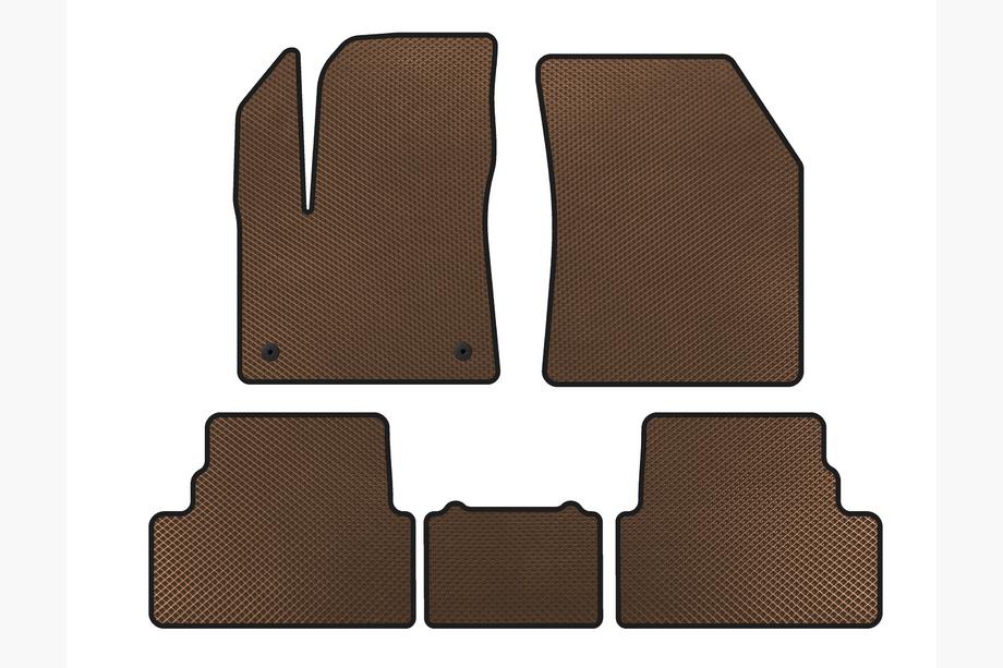 Opel Grandland X 2017- гг. Коврики EVA (2017-2021, Коричневые) Image