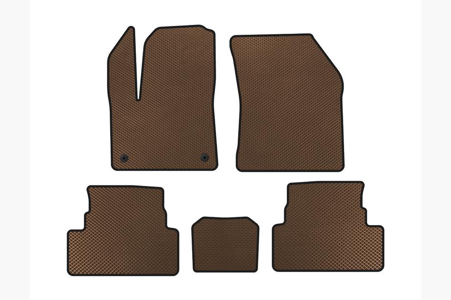 Peugeot 3008 2016-2023 гг. Коврики EVA (Коричневые) Image