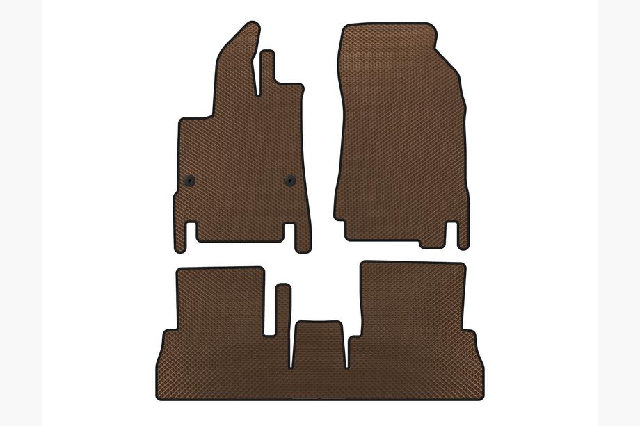 Peugeot Partner/Rifter 2019- гг. Коврики EVA (7-местный/Длинная база, Коричневый) Image