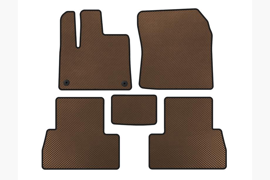 Peugeot Partner/Rifter 2019- гг. Коврики EVA (Длинная база, Коричневые) Image