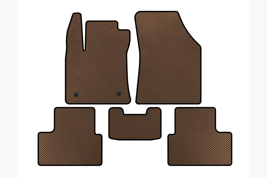 Renault Megane IV 2016-2025 гг. Коврики EVA (SD, Коричневые) Image