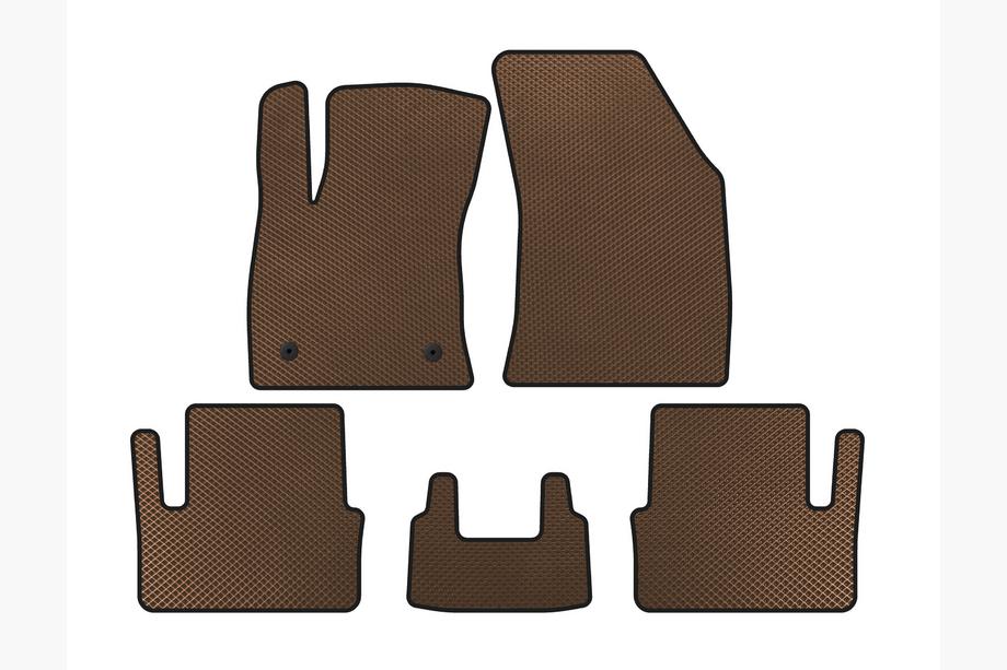 Renault Megane IV 2016-2025 гг. Коврики EVA (HB, Коричневые) Image