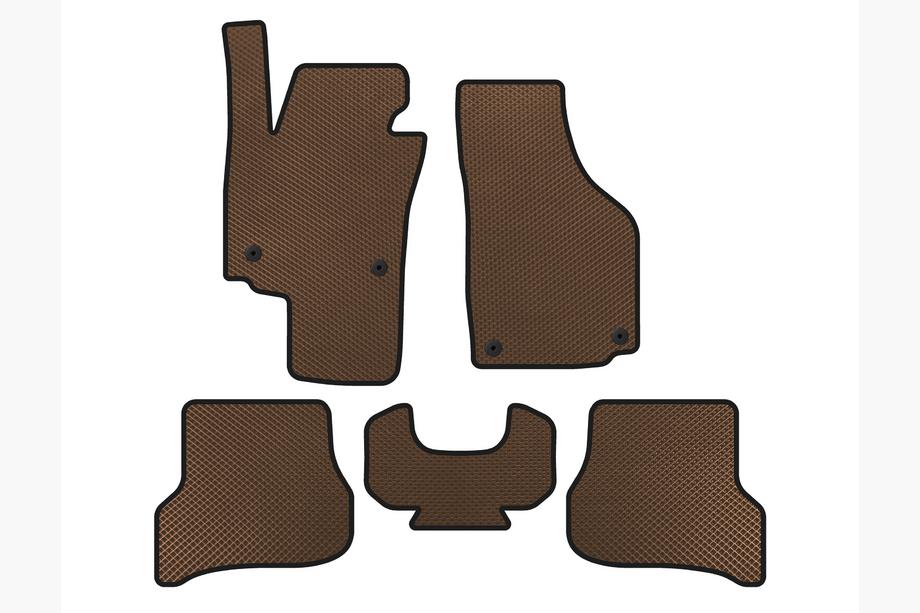 Seat Altea 2004-2015 гг. Коврики EVA (Коричневые) Image
