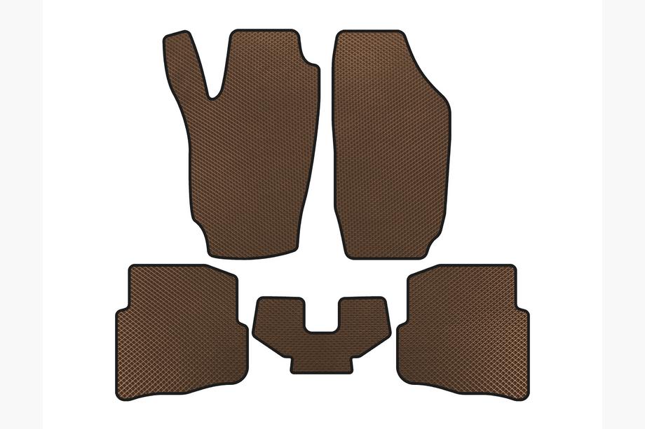 Seat Ibiza 2002-2009 гг. Коврики EVA (Коричневые) Image
