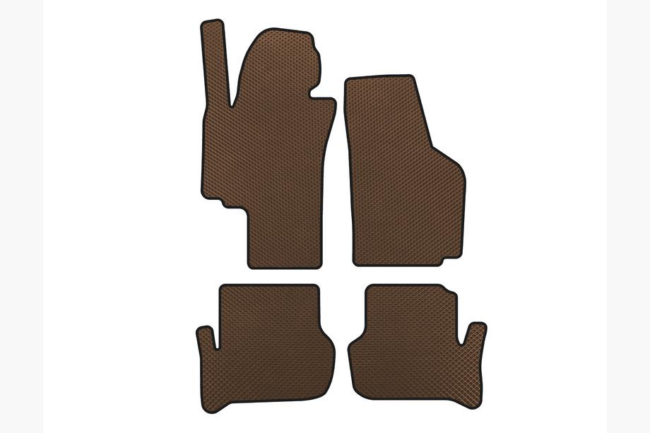 Seat Toledo 2005-2012 гг. Коврики EVA (Коричневые) Image