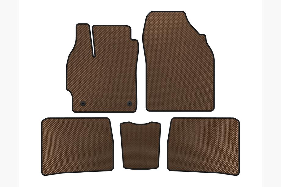 Toyota Prius 2009-2015 гг. Коврики EVA (LB, Коричневые) Image