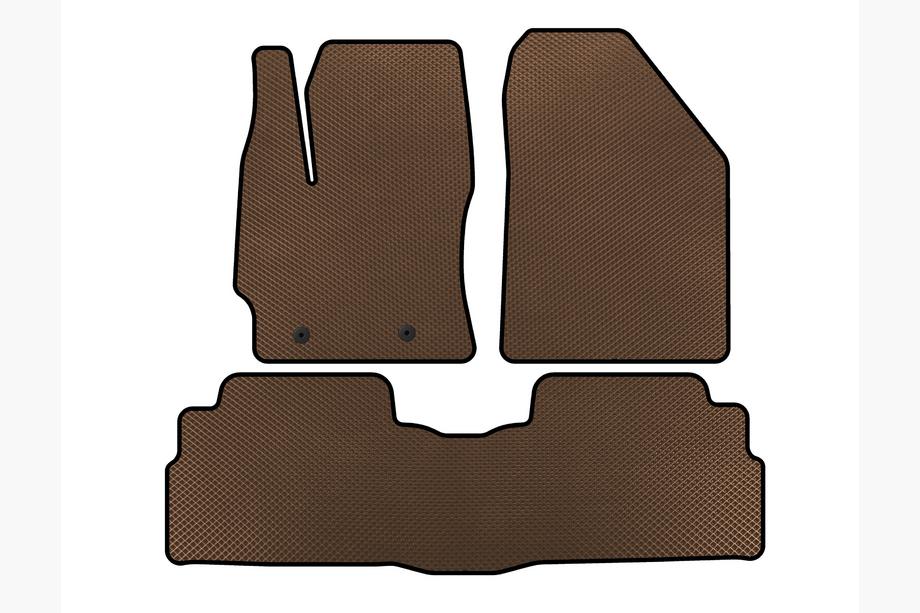 Toyota Verso 2009–2018 гг. Коврики EVA (2 ряда, 7-местный, Коричневые) Image