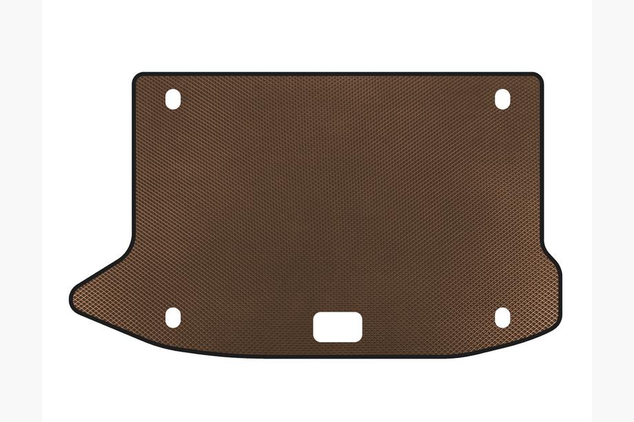 Hyundai Kona 2017-2023 гг. Коврик в багажник EVA V2 (Коричневый) Image
