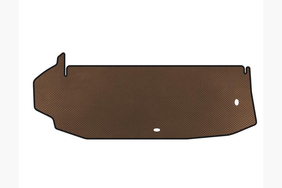 Toyota Highlander 2019- гг. Коврик в багажник EVA (до 3 ряда, без сабвуфера, 7-местный, Коричневый) Image