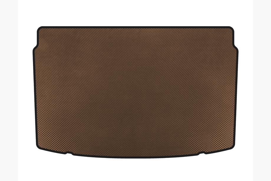 Volkswagen Polo 2017- гг. Коврик в багажник EVA (HB, Коричневый) Image