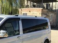 Volkswagen T5 Multivan 2003–2010 гг. Рейлинги CROWN (серый мат) Короткая База фото 10