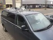 Volkswagen T5 Multivan 2003–2010 гг. Рейлинги CROWN (серый мат) Короткая База фото 12