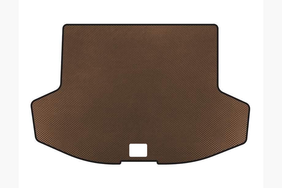 Mitsubishi Lancer X 2008- гг. Коврик в багажник EVA (HB, Коричневый) Image