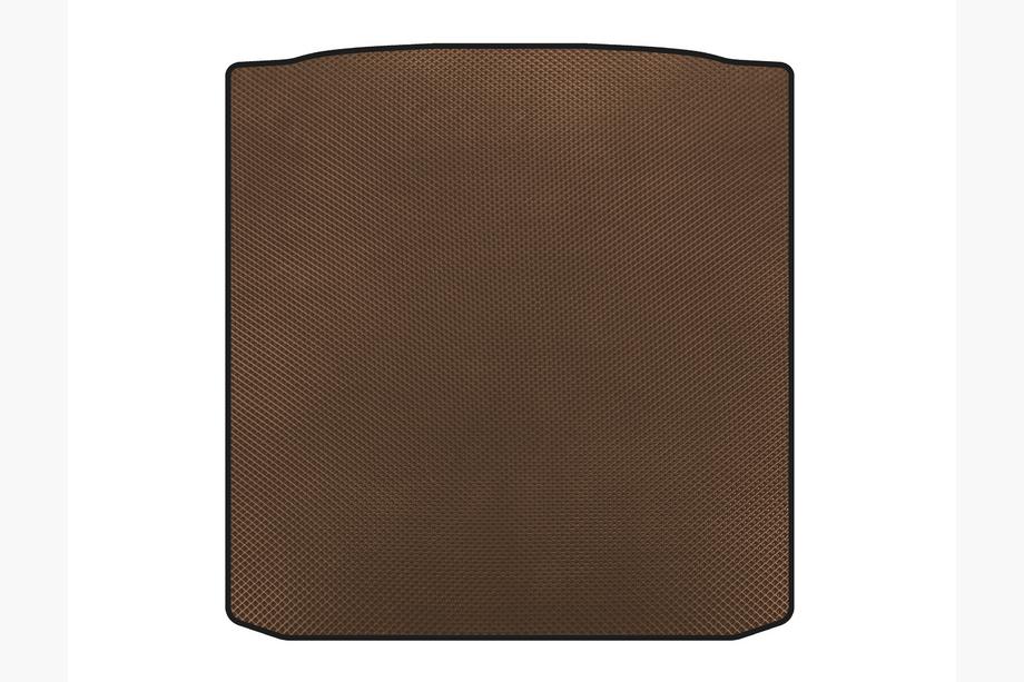 Skoda Superb 2009-2015 гг. Коврик в багажник (одинарный фальшпол, SW, Коричневый) Image