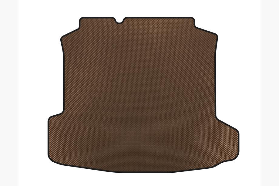 Volkswagen Polo 2010-2017 гг. Коврик в багажник (SD, Коричневый) Image