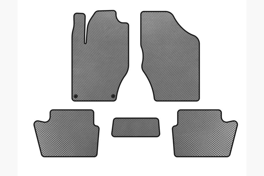 Citroen DS-4 2010-2015 гг. Коврики EVA (HB, До рестайлинга, Серый) Image