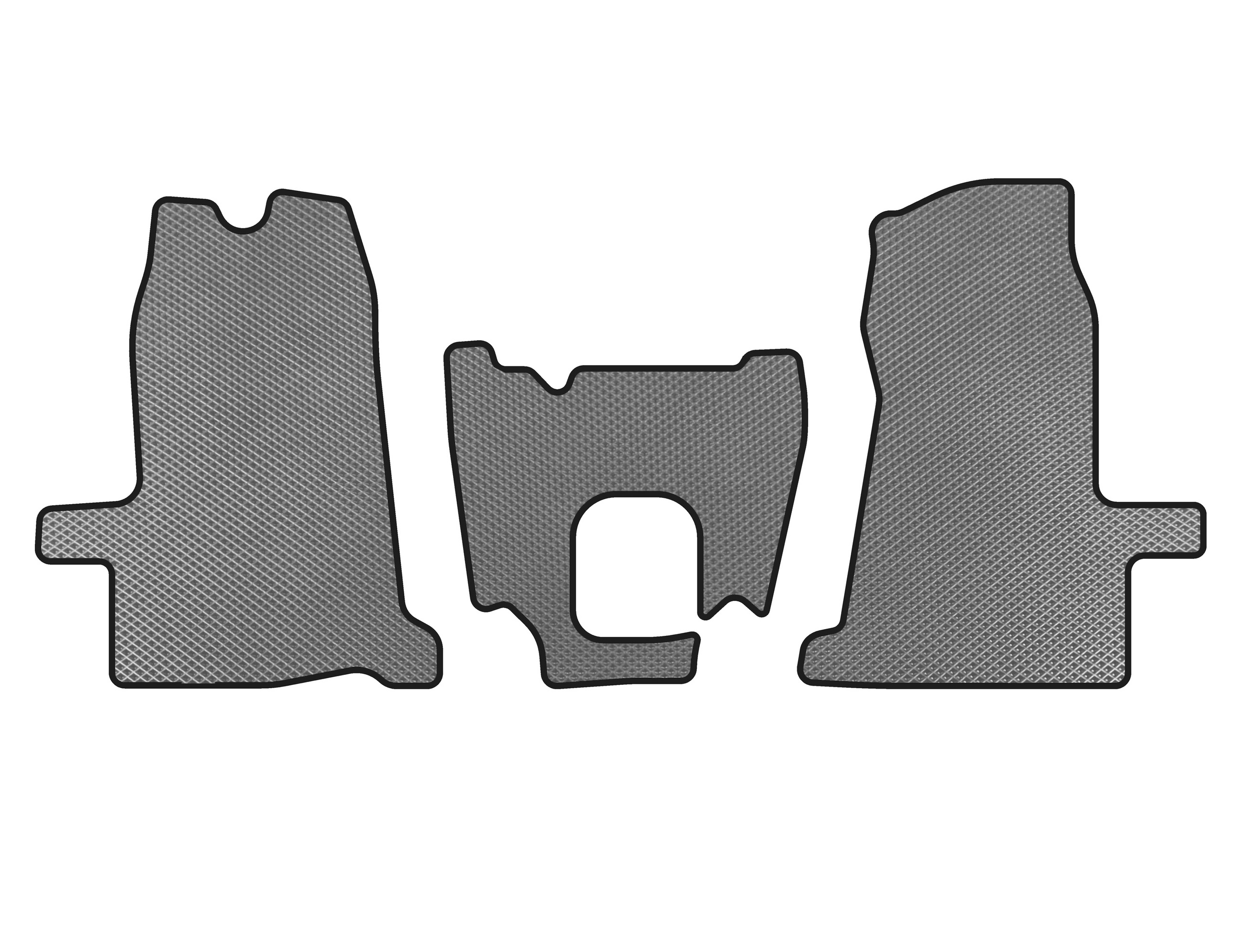 Килимки EVA (2000-2006, 1-20261, МКПП, Сірий) для Ford Transit рр