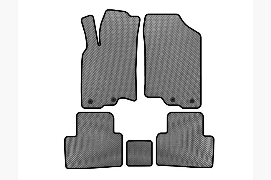 Honda Insight II 2009-2014 гг. Коврики EVA (HB, Гибрид, Серый) Image