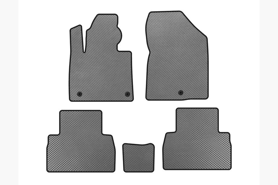 Hyundai Santa Fe 4 2018-2023 гг. Коврики EVA (2018-2020, Серый) Image