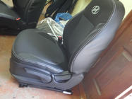 Hyundai Accent 2011-2017 гг. Авточехлы (Эко-кожа↗Ткань, Premium) фото 5