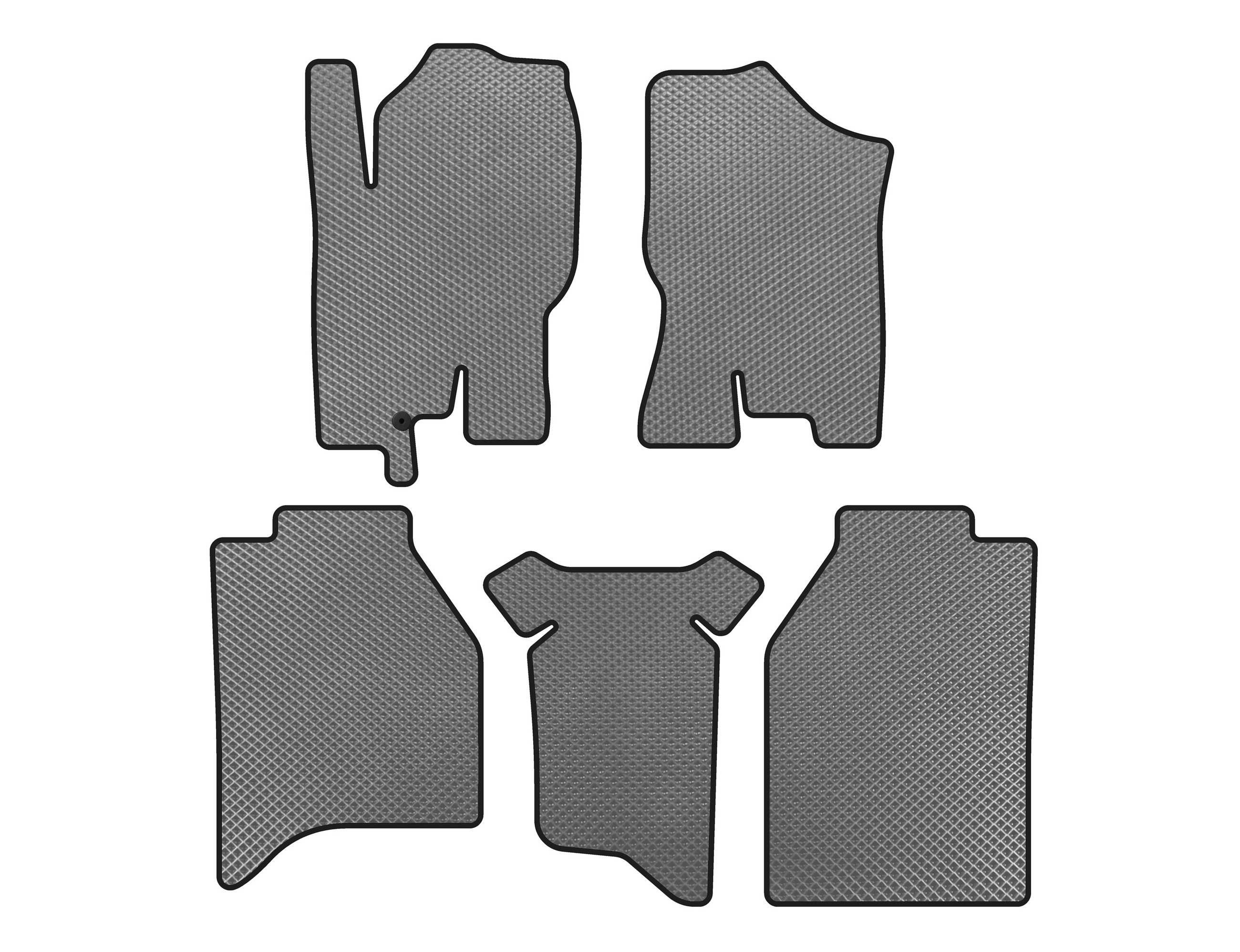 Килимки EVA (Сірий) для Nissan Navara 2006-2015 рр - фото 1