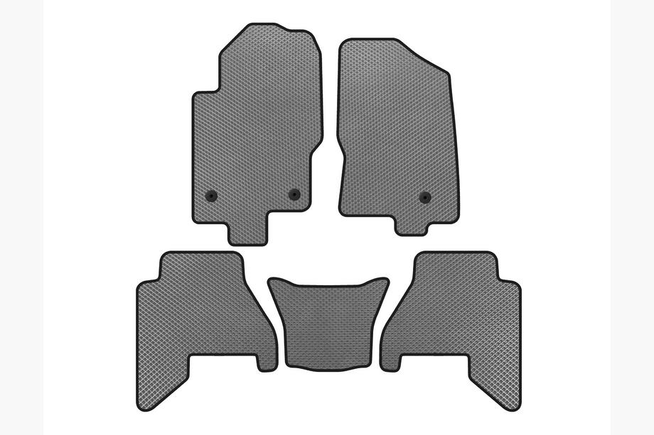 Nissan Pathfinder R51 2005-2014 гг. Коврики EVA V2 (2 ряда, Серый) Image