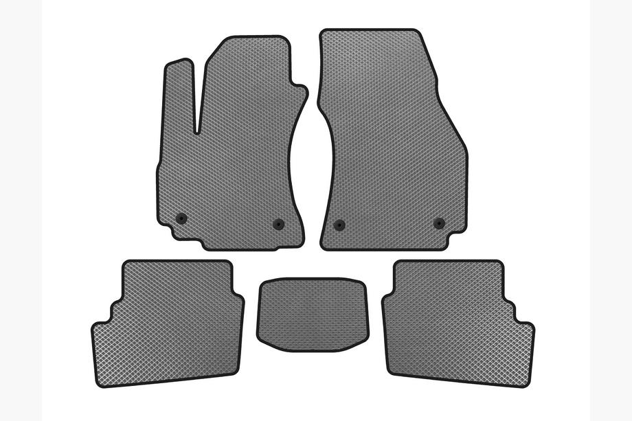 Opel Zafira A 1998-2005 гг. Коврики EVA (2 ряда, 2003-2005, 7-местный, Серый) Image