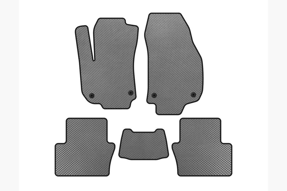 Opel Zafira B 2005-2011 гг. Коврики EVA (2 ряда, Серые) Image