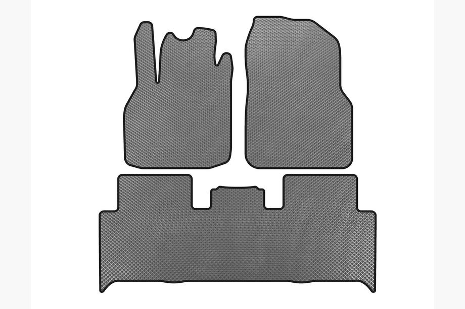 Renault Scenic/Grand 2003-2009 гг. Коврики EVA (2 ряда, Серые) Image