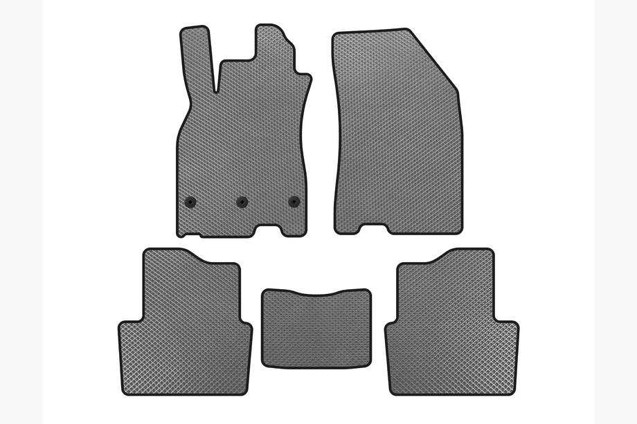Renault Megane III 2009-2016 гг. Коврики EVA (SD, Серый) Image