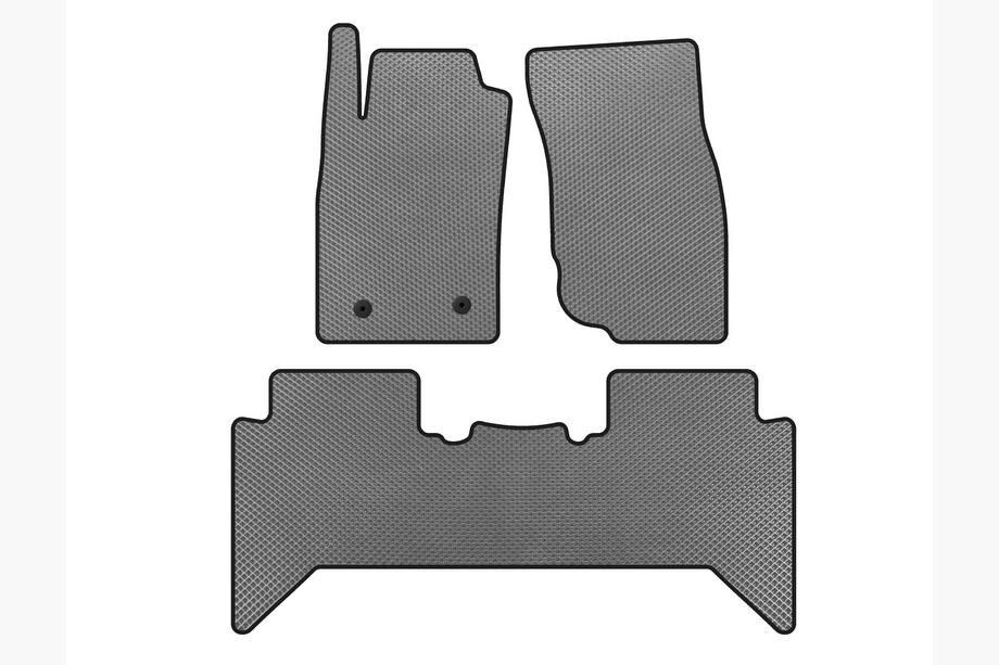Toyota Hilux 2006-2015 гг. Коврики EVA V2 (Серый) Image