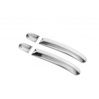 Накладки на торец дверных ручек из нержавеющей стали (2 шт.) Volkswagen Beetle 1998-2005 гг. фото 1