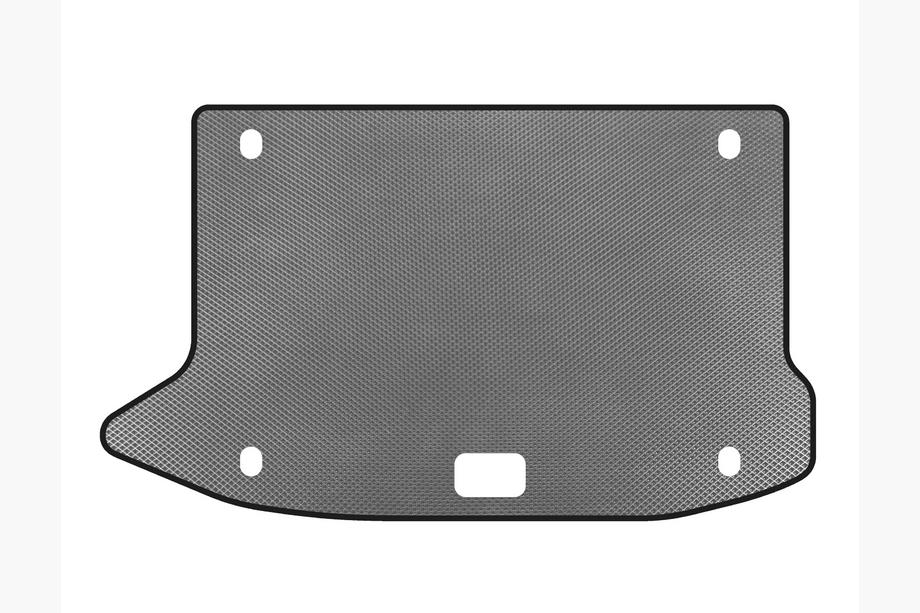 Hyundai Kona 2017-2023 гг. Коврик в багажник EVA V2 (Серый) Image