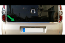 Opel Combo 2012-2018 гг. Накладка на заднее стекло нержавеющая сталь фото 2