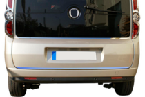 Opel Combo 2012-2018 гг. Накладка на заднее стекло нержавеющая сталь фото 5