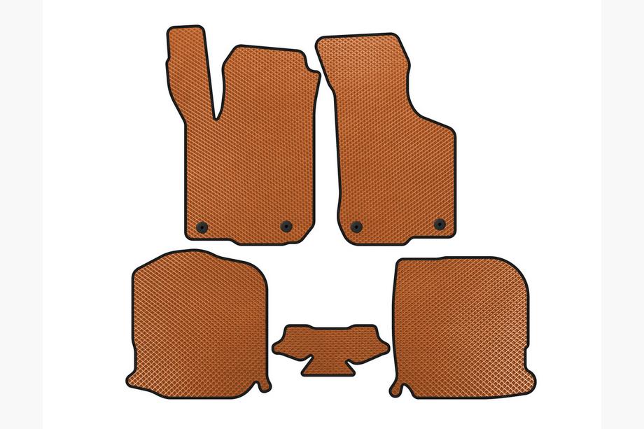 Audi A3 1996-2003 гг. Коврики EVA (HB, 3-дверный, Оранжевый) Image