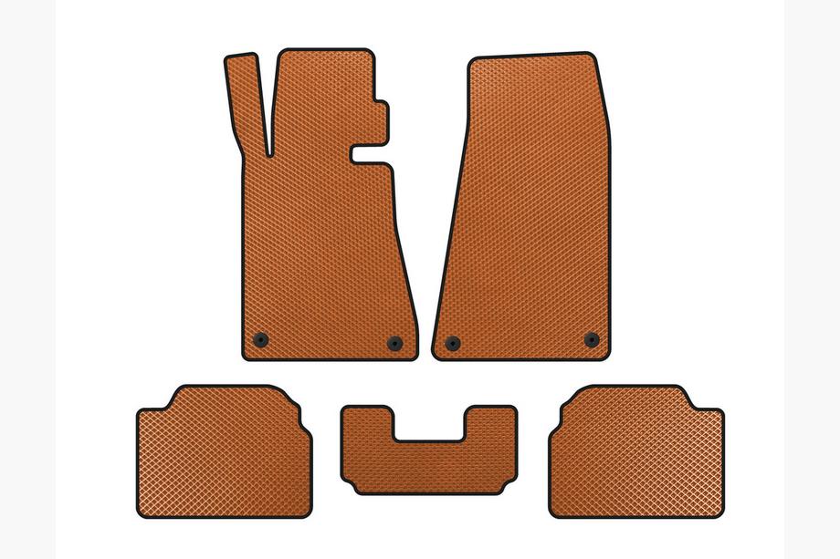 BMW 5 серия E34 1988-1995 гг. Коврики EVA (Оранжевые) Image