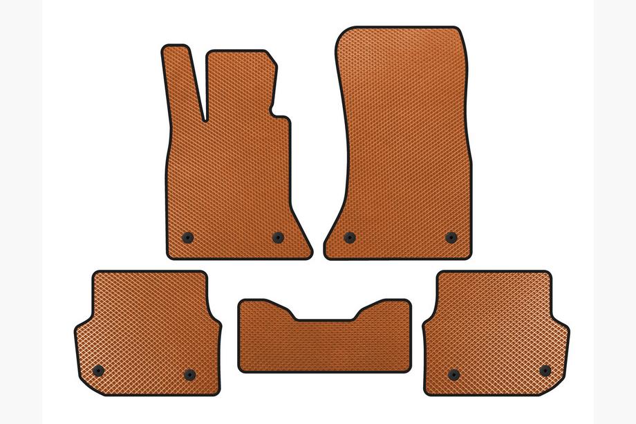 BMW 5 серия F10/F11 2010–2016 гг. Коврики EVA (для F-11, Оранжевые) Image