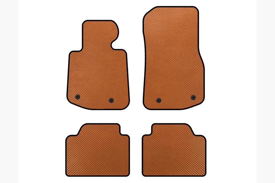 BMW 4 серия F32/F33/F36 2012-2020 гг. Коврики EVA V2 (Оранжевые) Image