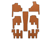 Chrysler Voyager 2001-2007 гг. Коврики EVA (для Grand Voyager, АКПП, Оранжевые) фото 3