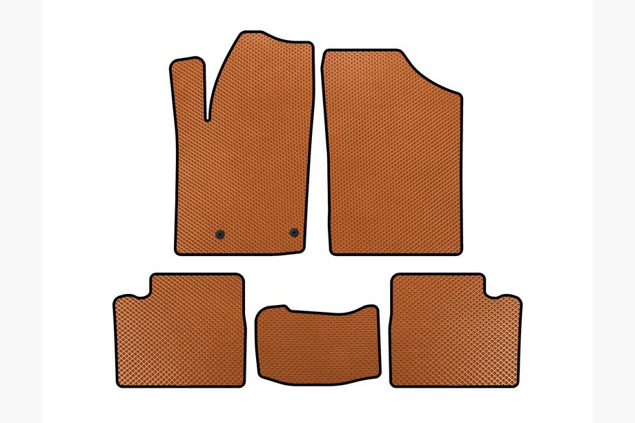 Citroen Berlingo 1996-2008 гг. Коврики EVA (Оранжевые) Image