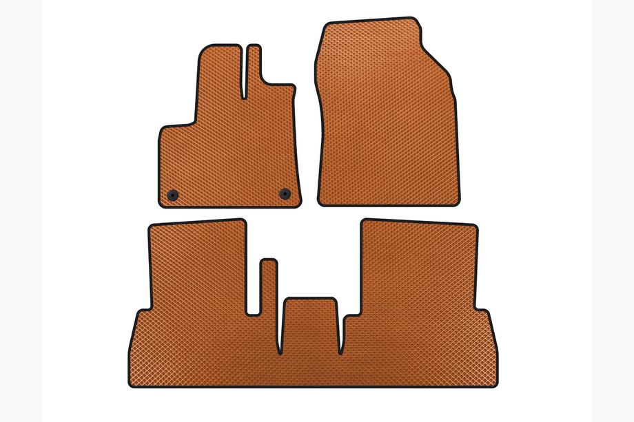 Citroen Berlingo/Multispace 2018- гг. Коврики EVA (Механическая КПП, Оранжевые) Image