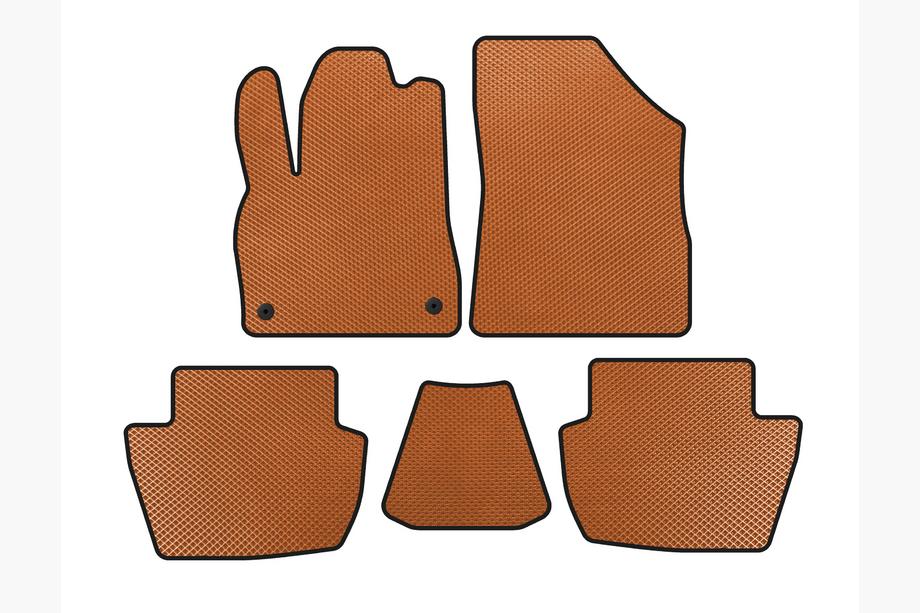 Коврики EVA (HB, Гибрид/АКПП, Оранжевые) Image