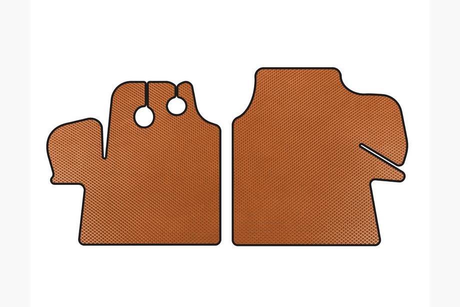 Fiat Ducato 1995-2006 гг. Коврики EVA (2002-2006, Оранжевые) Image