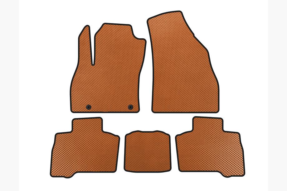 Fiat Fiorino/Qubo 2008-2024 гг. Коврики EVA (для Qubo, 2016+, Оранжевые) Image