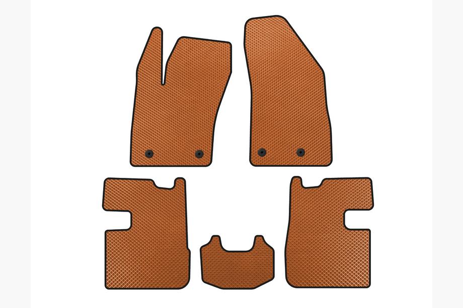 Fiat Tipo 2016- гг. Коврики EVA (SD, Оранжевые) Image