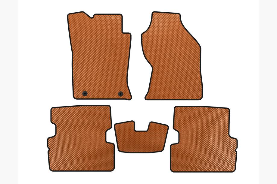 Ford Focus I 1998-2005 гг. Коврики EVA (2001-2005, SW, Оранжевые) Фото 1